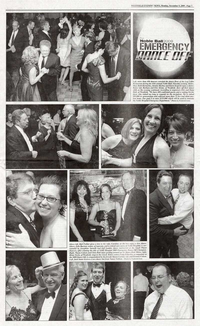 Newspaper photos from the Noble Hospital Ball 2009 - Dancing with the Stars